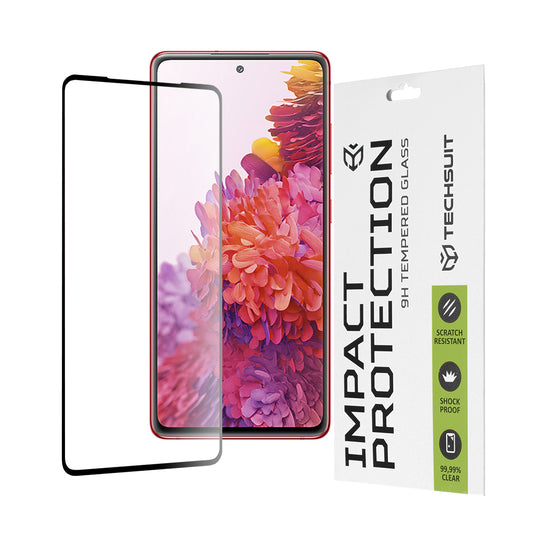 Протектор за екран Techsuit за Samsung Galaxy S20 FE 2022 G781 / S20 FE 5G G781 / S20 FE G780, закалено стъкло, пълно залепване, 111D, черен