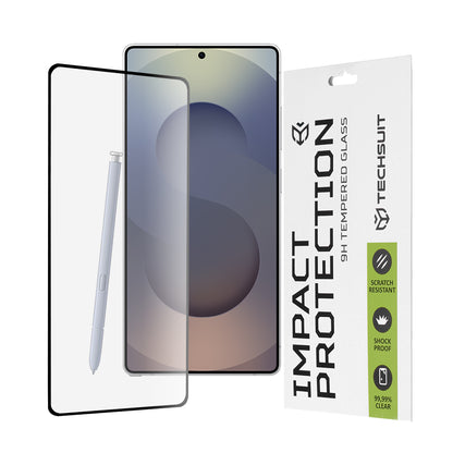 Протектор за екран Techsuit за Samsung Galaxy S25 Ultra S938, закалено стъкло, Full Glue, 111D, черен