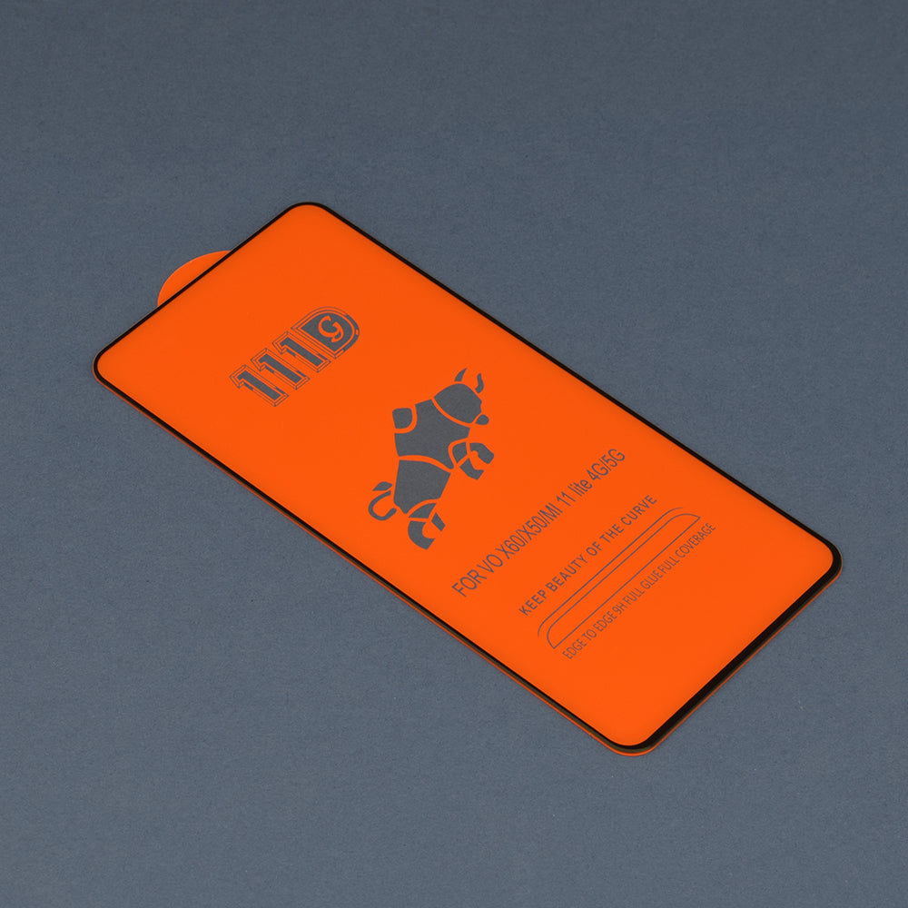 Протектор за екран Techsuit за Xiaomi 11 Lite 5G NE / Mi 11 Lite 5G / 11 Lite, закалено стъкло, пълно залепване, 111D, черен