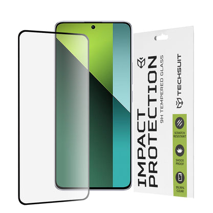 Протектор за екран Techsuit за Xiaomi Poco X6 / Redmi Note 13 Pro 5G, закалено стъкло, пълно залепване, 111D, черен