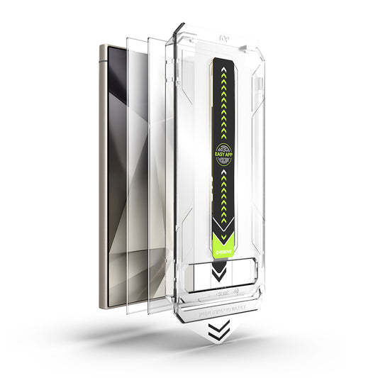Протектор за екран Techsuit TitanGlass CrystalHD за Samsung Galaxy S24 Ultra S928, закалено стъкло, пълно залепване, комплект от 2 броя