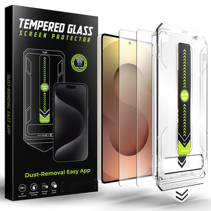 Протектор за екран Techsuit TitanGlass CrystalHD за Samsung Galaxy S25 Ultra S938, закалено стъкло, пълно залепване, комплект от 2 броя