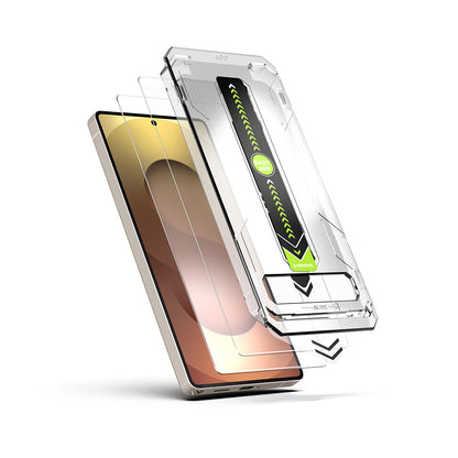 Протектор за екран Techsuit TitanGlass CrystalHD за Samsung Galaxy S25 Ultra S938, закалено стъкло, пълно залепване, комплект от 2 броя