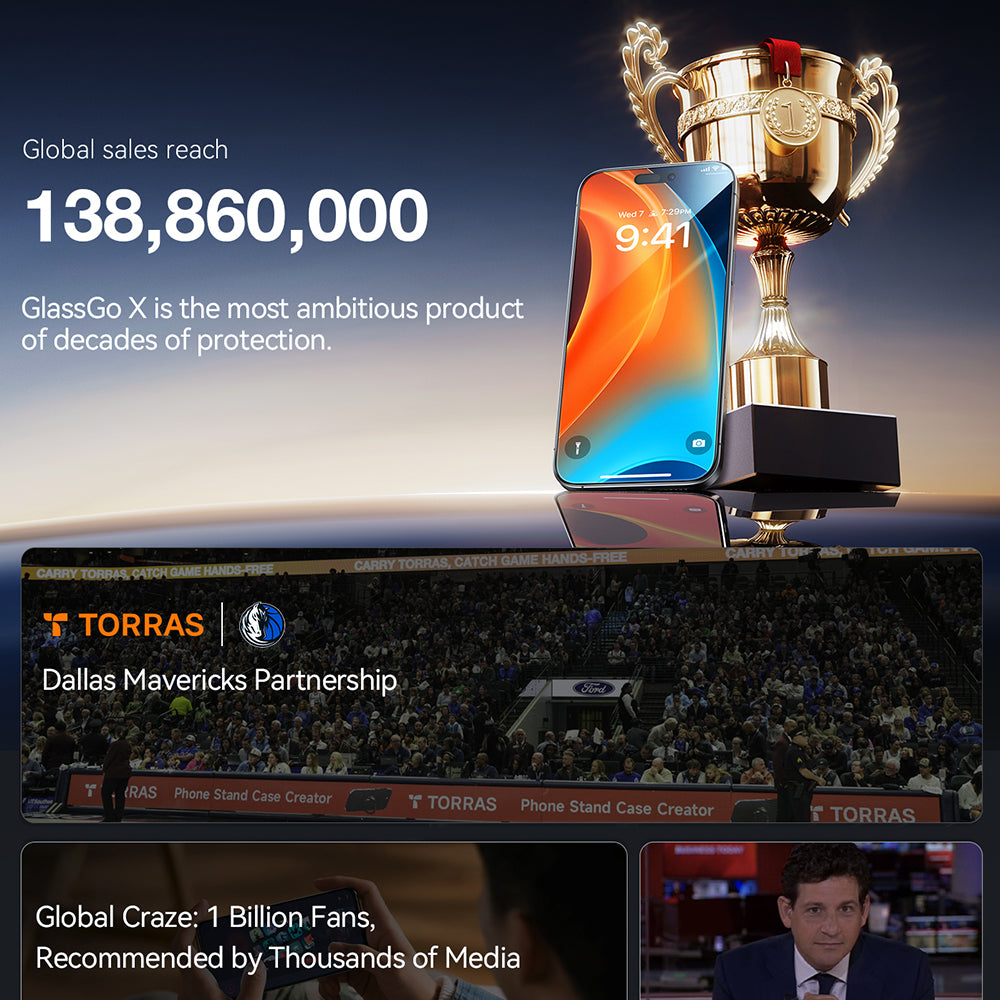 Защитно фолио за екран Torras GlassGo Install Master за Apple iPhone 16 Plus, закалено стъкло, пълно залепване, черно