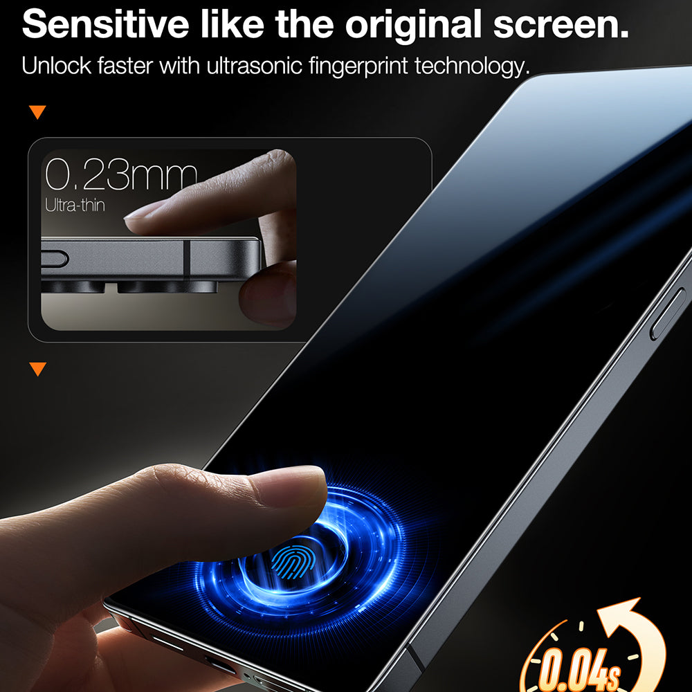 Torras GlassGo Install Master Screen Protector for Samsung Galaxy S25 Ultra S938, Tempered Glass, Full Glue