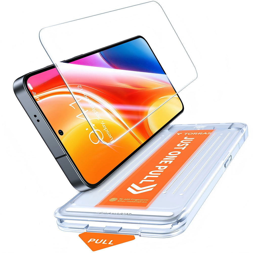 Torras GlassGo Install Master Screen Protector for Samsung Galaxy S26 Ultra S948, Tempered Glass, Full Glue, Transparent