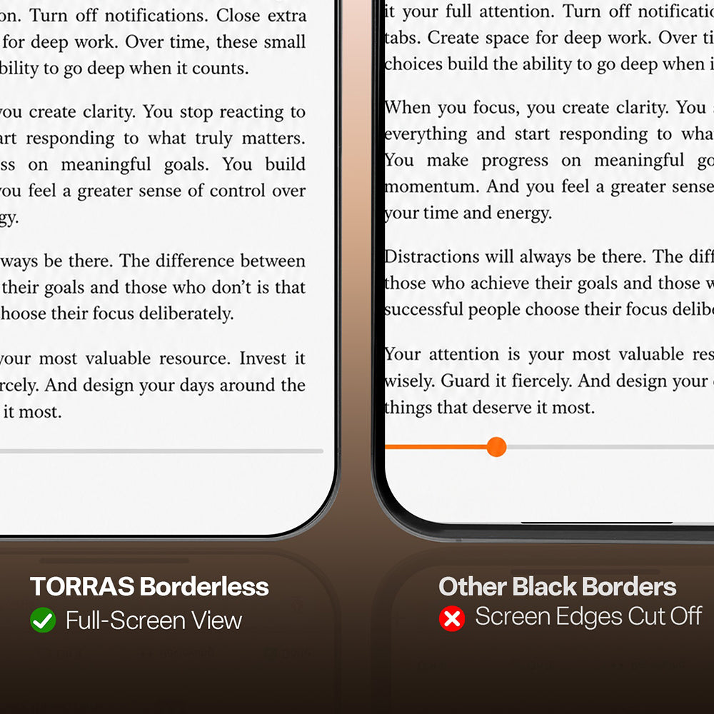 Протектор за екран Torras HD за Apple iPhone 18 Pro Max / 17 Pro Max, закалено стъкло, пълно залепване