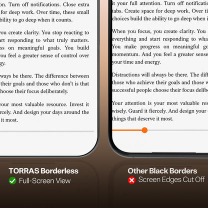 Протектор за екран Torras HD за Apple iPhone 18 Pro Max / 17 Pro Max, закалено стъкло, пълно залепване