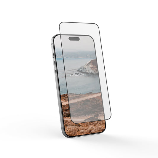 Фолио за защита на екрана Urban Armor Gear Shield за Apple iPhone 17 Pro Max, Закалено стъкло, Пълно лепене, Черно