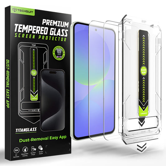 Протектор за екран Techsuit TitanGlass CrystalHD за Samsung Galaxy A37 5G / A36 A366, закалено стъкло, комплект от 2 броя