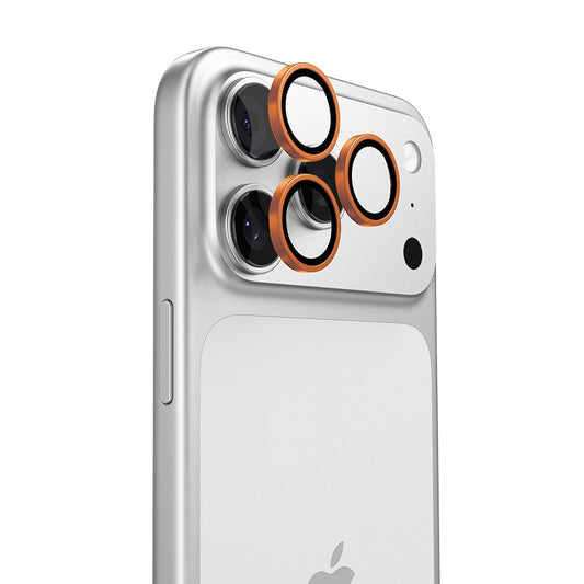 Протектор за задна камера Torras Lensguard за Apple iPhone 17 Pro Max / 17 Pro, закалено стъкло, оранжев