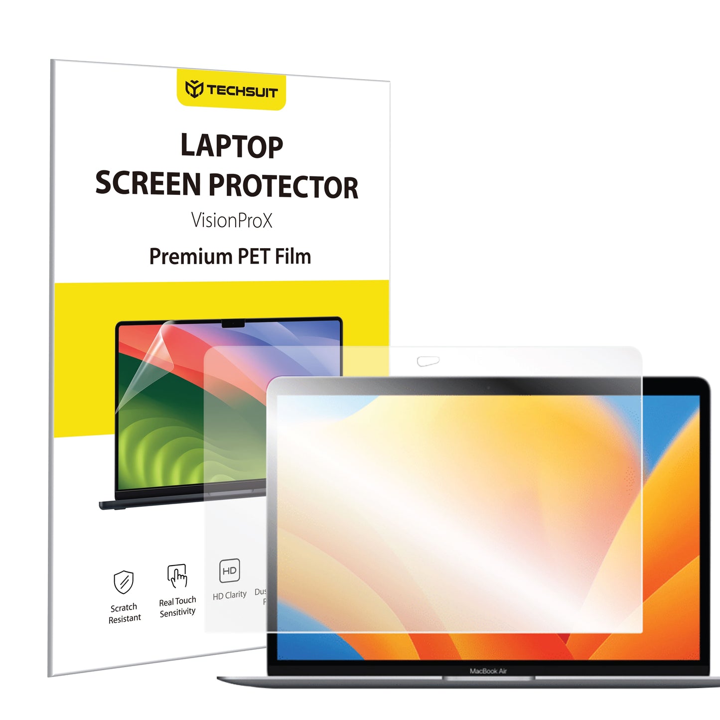 Фолио за защита на екрана Anti Blue Light Techsuit VisionProX за Apple MacBook Air 13inch (2020) / (2018) / (2017), Пластмаса
