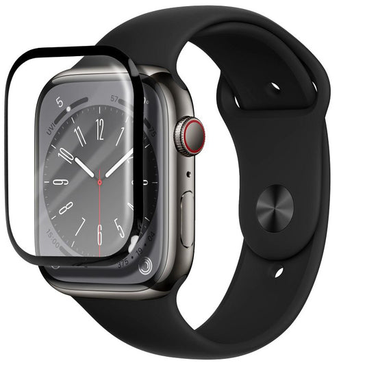 Bestsuit Защитен калъф за Apple Watch SE 44mm Series, гъвкаво стъкло, черен 