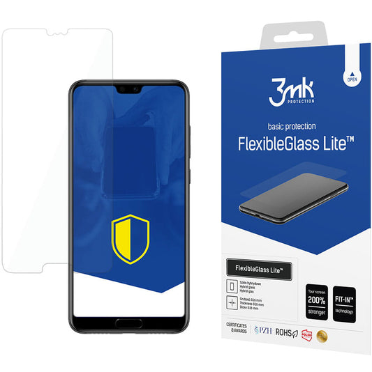 3MK Screen Protector за Huawei P20 Pro, гъвкаво стъкло, пълно залепване