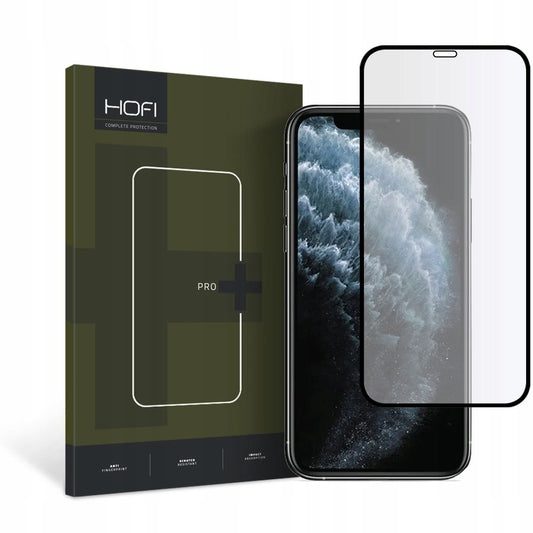 СКРИЙН ПРОТЕКТОР HOFI PRO+ за Apple iPhone 11 Pro / XS / X, закалено стъкло, пълно залепване, черен