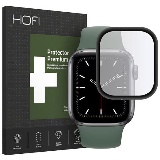 Защитно покритие HOFI Hybrid за Apple Watch 44mm Series, пластмасово, черно H0FIFI022BLK