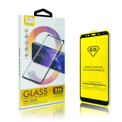 OEM Screen Protector за Huawei P30 lite New Edition / P30 lite, Стъклен протектор, пълно залепване, 6D, черен