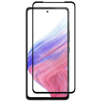 OEM протектор за Samsung Galaxy A53 5G A536, защитно стъкло, пълно залепване, 5D, черен