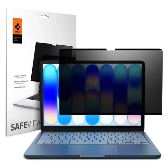 Протектор за екран Privacy Spigen Safe View Magnetic за Apple MacBook Neo 13 инча, пластмаса AFL11670