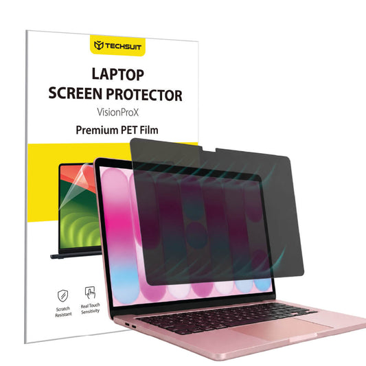 Протектор за екран Privacy Techsuit VisionProX Magnetic за Apple MacBook Neo 13 инча, пластмаса