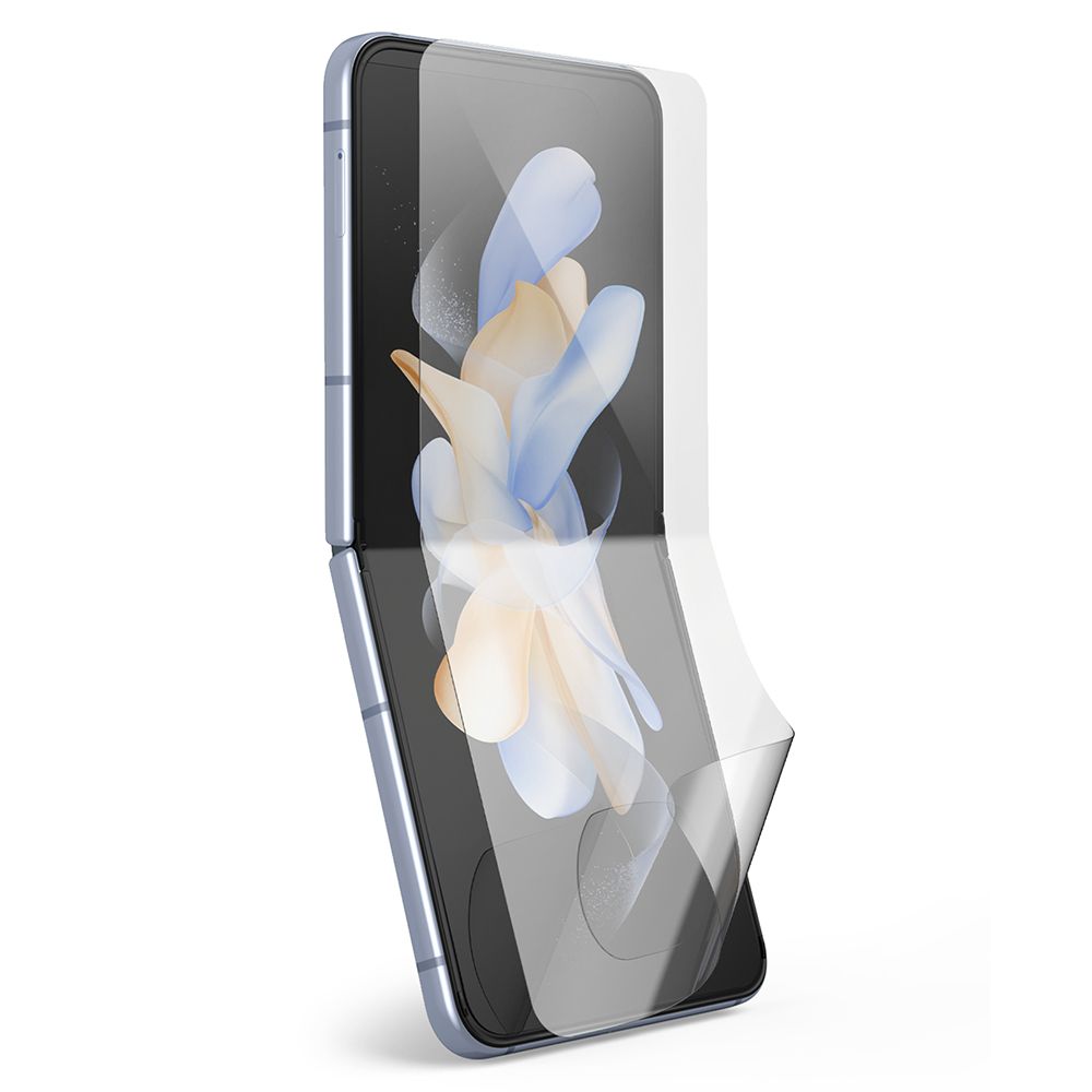 Фолио за защита на вътрешния екран Ringke Dual Easy за Samsung Galaxy Z Flip4 F721, Пластмаса, Комплект 2 броя