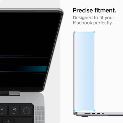 Фолио за защита на екрана Privacy Spigen Safe View Magnetic за Apple MacBook Pro 14inch (2022) / (2024) / (2023) / (2021), Пластмаса AFL06158