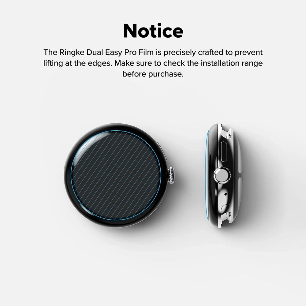 Folie Protectie Ringke Dual Easy Pro за Google Pixel Watch 4 41mm, Комплект 2 броя, Пластмаса
