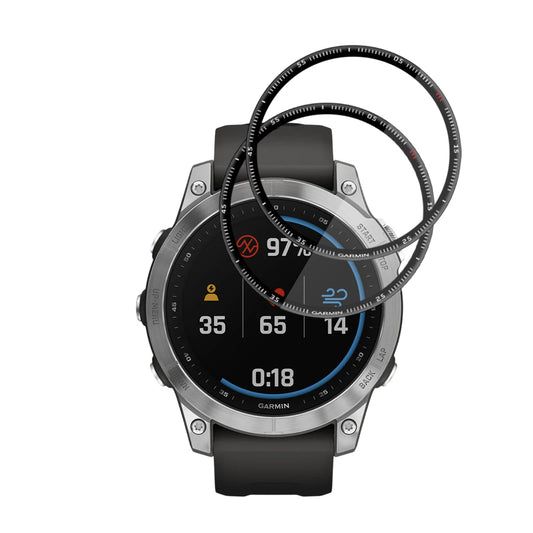 Фолио за защита Techsuit Nano Flex за Garmin Fenix 7, Комплект 2 броя, Пластмаса, Черно