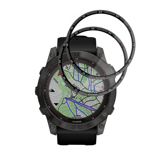 Фолио за защита Techsuit Nano Flex за Garmin Fenix 7X, Комплект 2 броя, Пластмаса, Черно