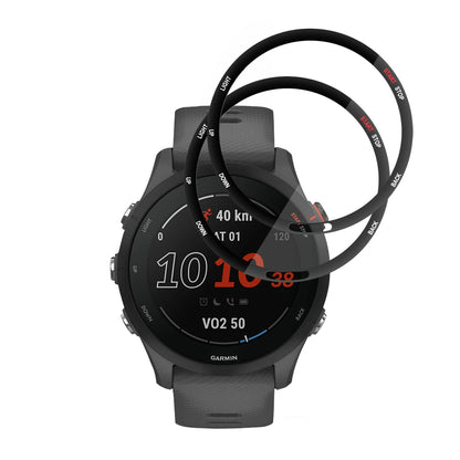 Фолио за защита Techsuit Nano Flex за Garmin Forerunner 255 Music / 255, Комплект 2 броя, Пластмаса, Черно