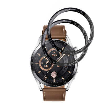 Фолио за защита Techsuit Nano Flex за Huawei Watch GT 3 46mm, Комплект 2 броя, Пластмаса, Черно