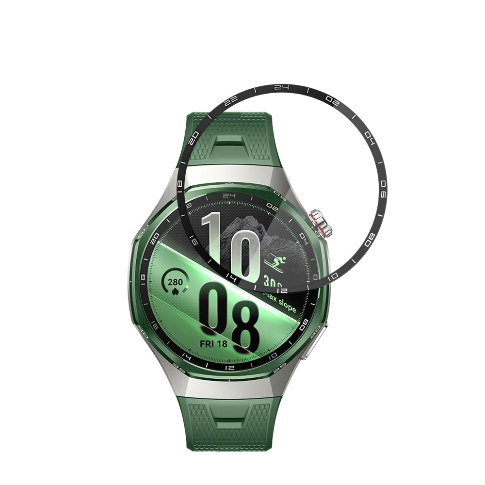 Защитно фолио Techsuit Nano Flex за Huawei Watch GT 7 Pro, пластмаса, комплект от 2 броя, черно