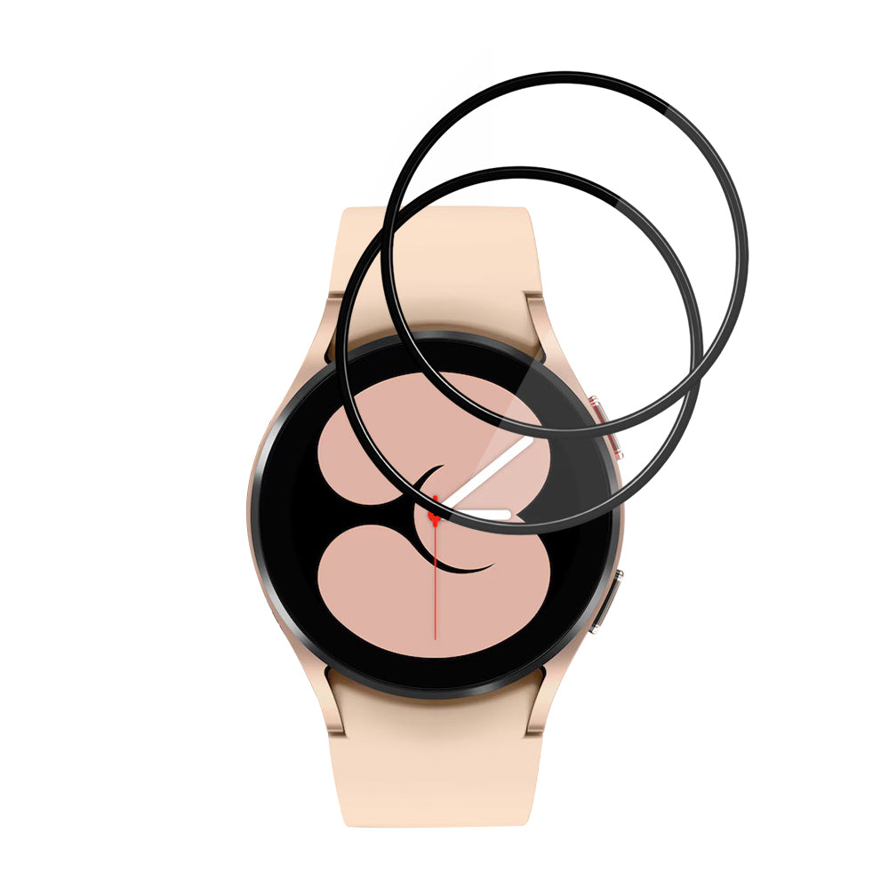Фолио за защита Techsuit Nano Flex за Samsung Galaxy Watch4 40mm, Комплект 2 броя, Пластмаса, Черно