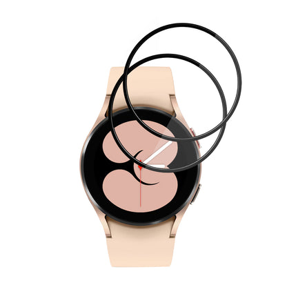 Фолио за защита Techsuit Nano Flex за Samsung Galaxy Watch4 40mm, Комплект 2 броя, Пластмаса, Черно