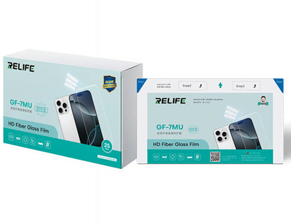 Гъвкаво стъклено фолио с влакна Relife GF-7MU за UV ламинираща машина Sunshine C3 Mix Ultra, 120мм x 210мм, комплект 25 броя