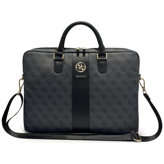 Guess 4G Round Classic Logo Bag for 16-inch Laptop, Black