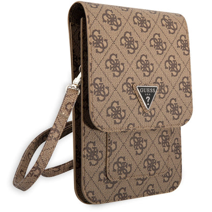 Universal Phone Bag, Guess, 4G Triangle Logo, Brown