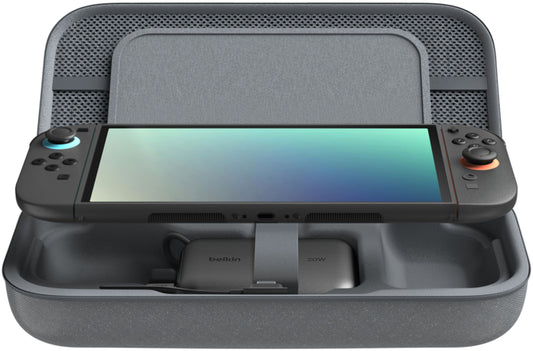 Калъф за защита Belkin Charging за конзола Nintendo Switch 2 / Switch / Switch OLED, сив ENA001hqCH-V2