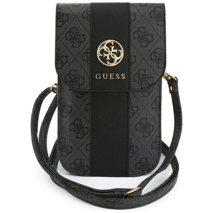 Универсална чанта за телефон, Guess, 4G Classic Logo Stripe, черна