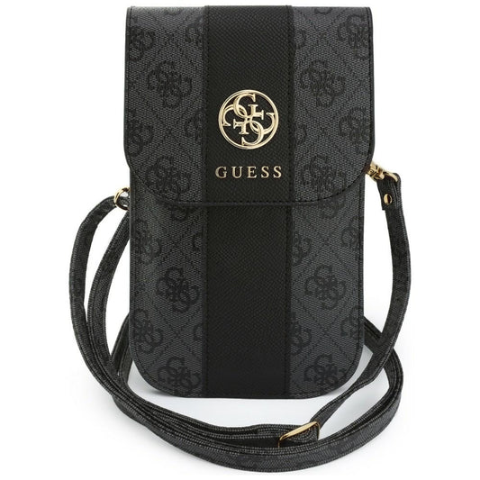 Универсална чанта за телефон, Guess, 4G Classic Logo Stripe, черна
