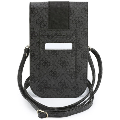 Универсална чанта за телефон, Guess, 4G Classic Logo Stripe, черна
