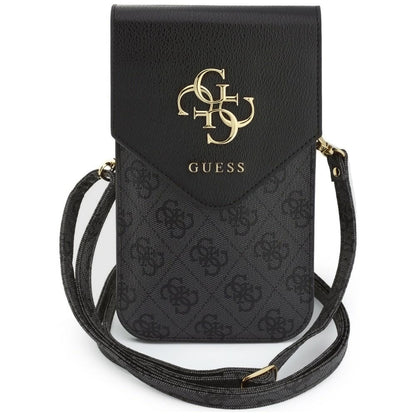 Универсална чанта за телефон, Guess, 4G Grained Classic Logo, черна