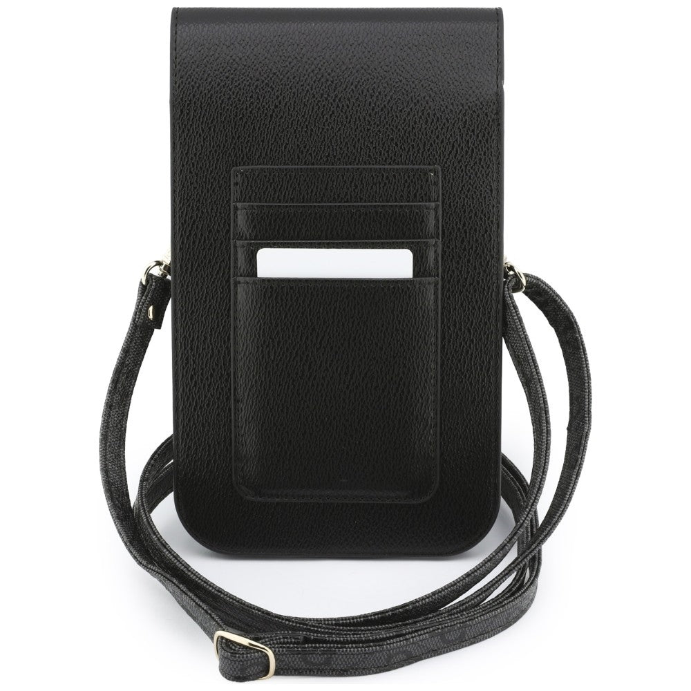 Универсална чанта за телефон, Guess, 4G Grained Classic Logo, черна