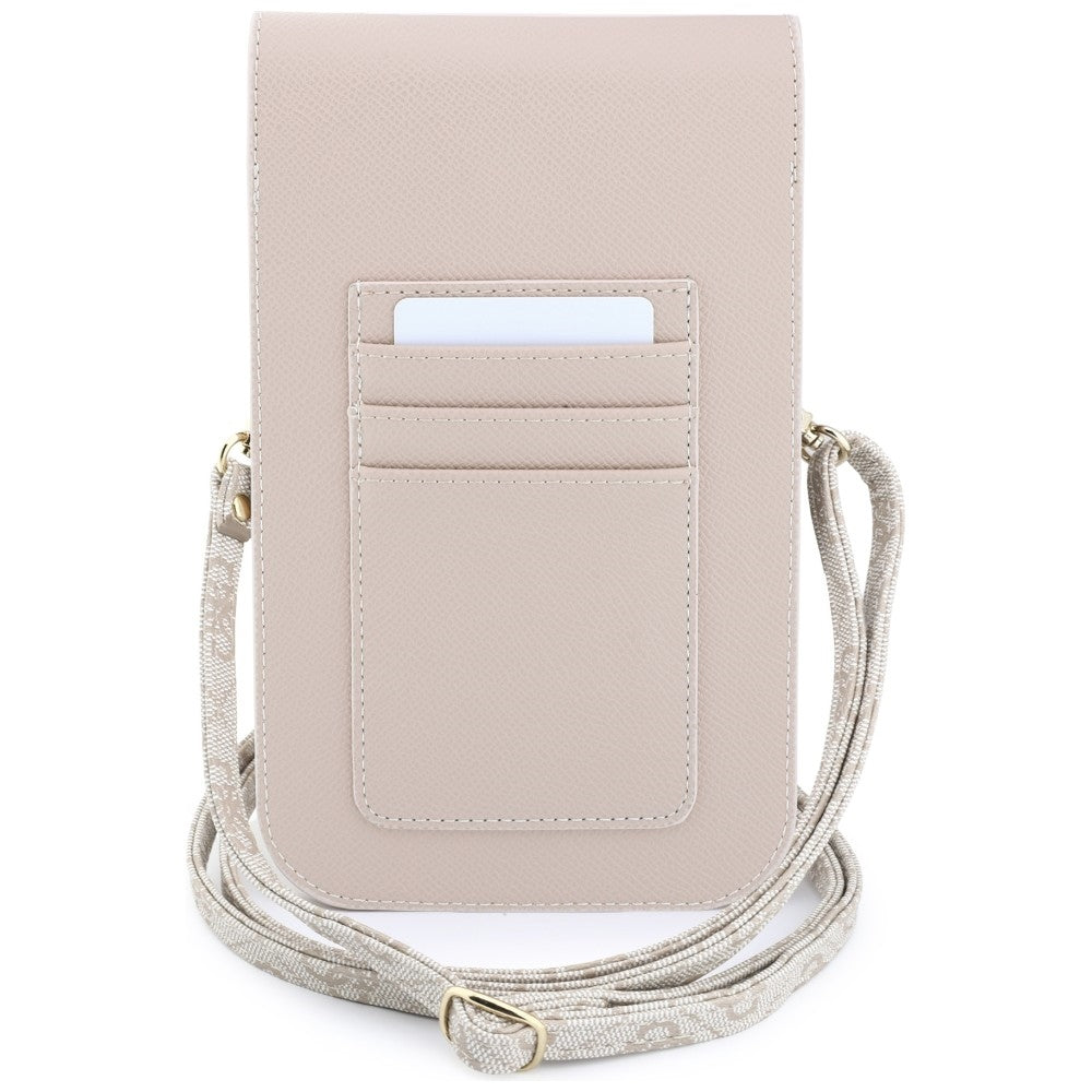 Универсална чанта за телефон, Guess, 4G Grained Classic Logo, розова