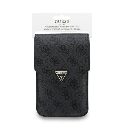 Универсална чанта за телефон, Guess, Fliptok Triangle 4G, Черна