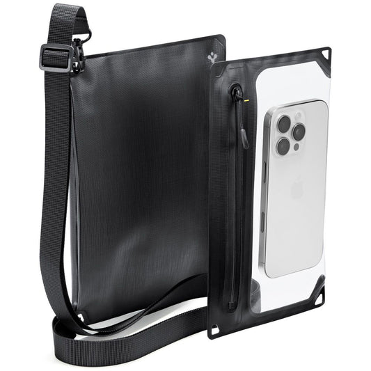Водоустойчива универсална чанта и калъф Spigen Crossbag, черна AMP09746