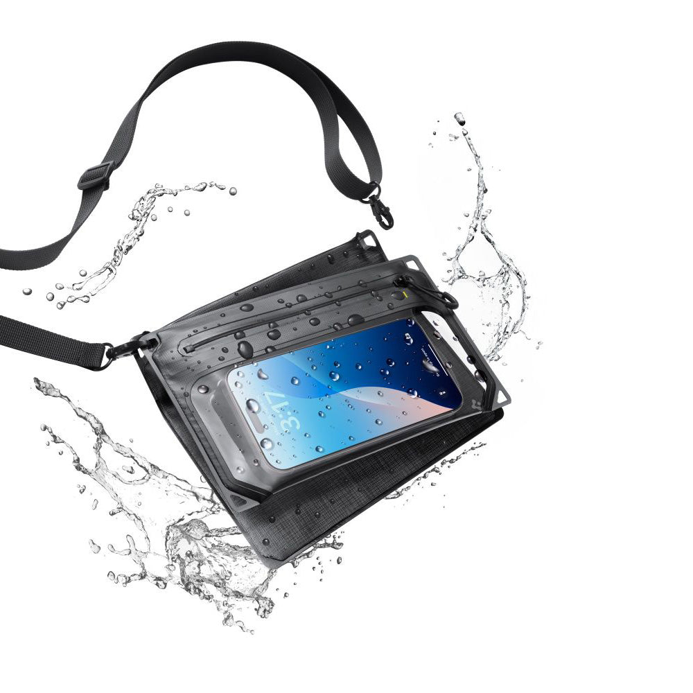 Universal Waterproof Bag and Case Spigen Crossbag, Black AMP09746