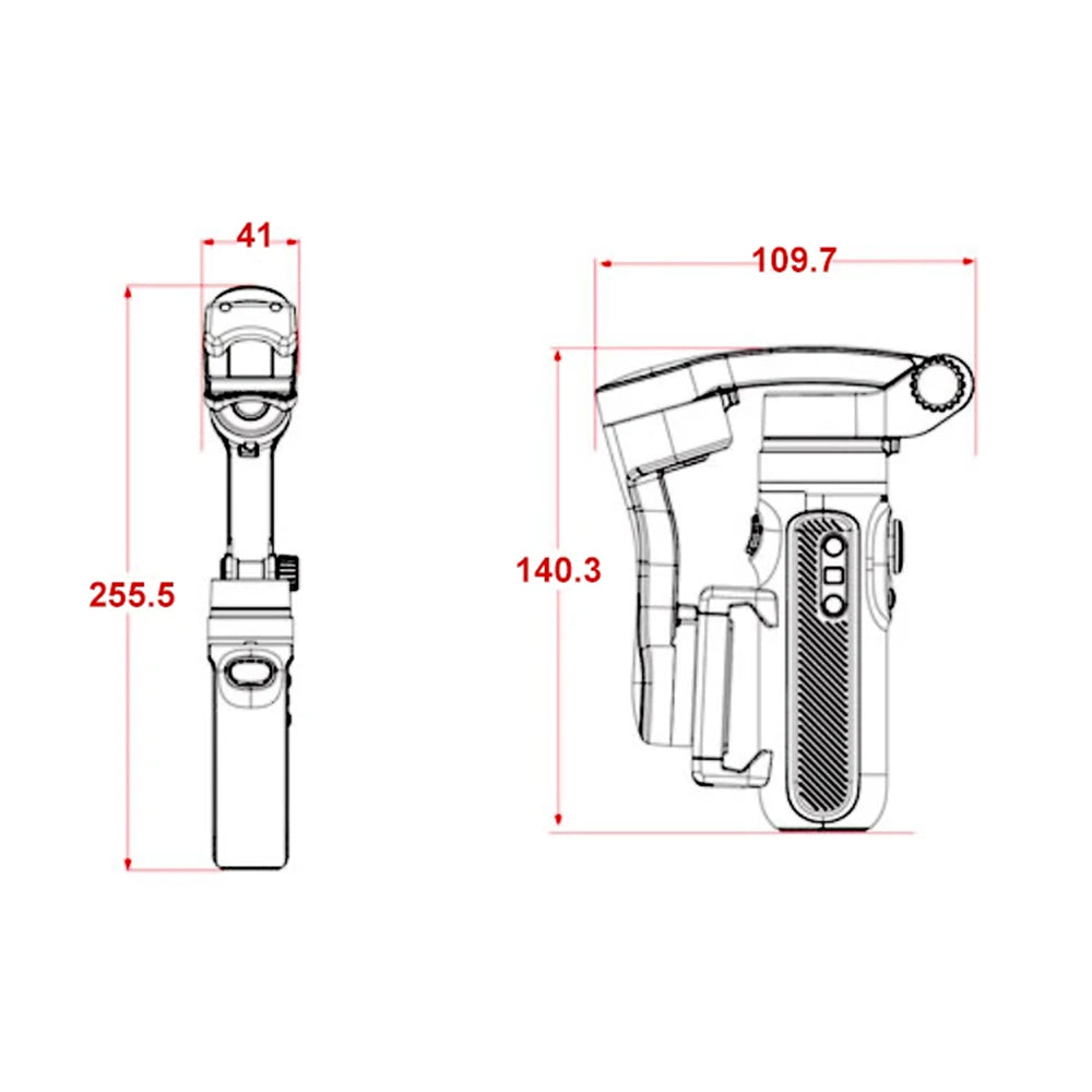 Gimbal стабилизатор Techsuit SK062, Сив