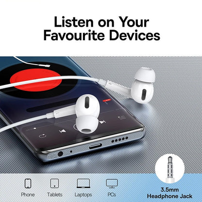 Handsfree 3.5mm Baseus Encok H18, Бял