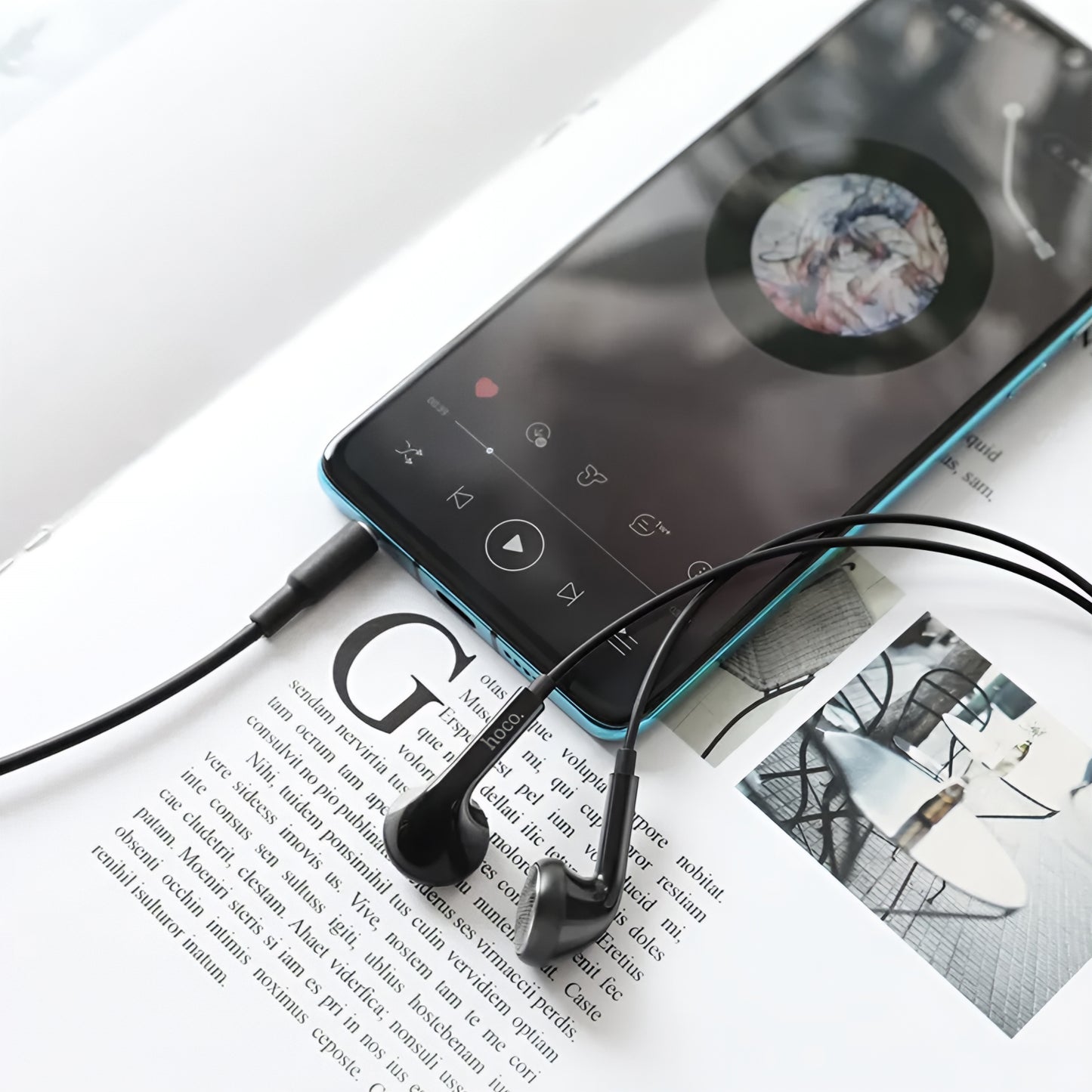 Handsfree 3.5mm HOCO M73, Черен